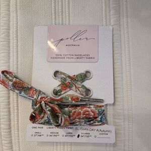 Liberty Fabric Floral Cotton Shoelaces
